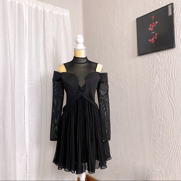 Three Floor Dresses & Skirts - Amazing Three Floor Black Mesh Club Dress NWT 8